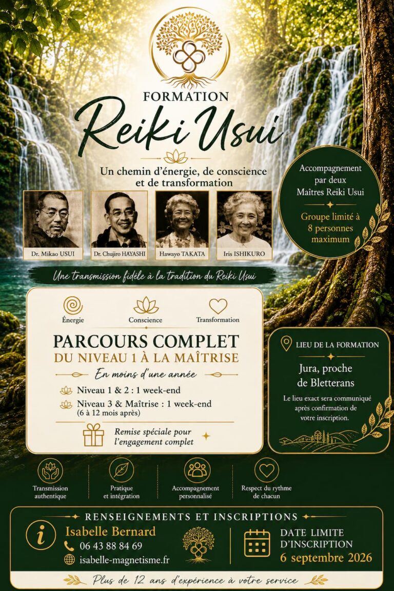 formation reiki jura Isabelle Bernard Ô Pré de Louanges